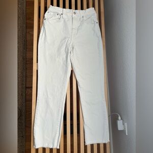 Madewell White Denim Jeans